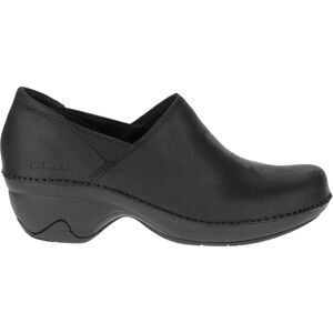 Merrell Emma Leather Shoes black leather clogs sz 7.5 SH127